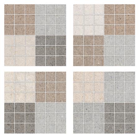 กระเบื้องพื้น 12x12 นิ้ว DURAGRES เวิลด์สโตนมิกซ์ น้ำตาล A 1 ตร.ม._1