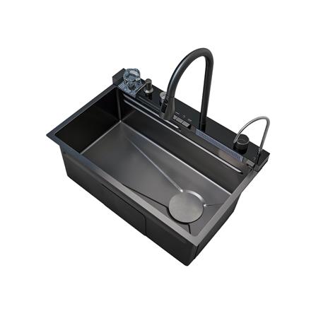 ซิงค์ฝัง 1 หลุม PARNO STORM 7545 2W สีเทาดำ_2