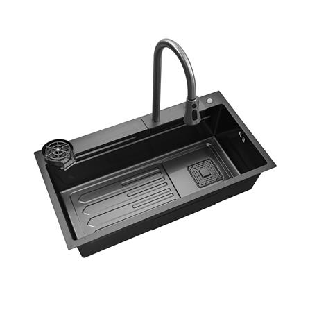 ซิงค์ฝัง 1 หลุม PARNO STORM 8245 1W สีเทาดำ_1