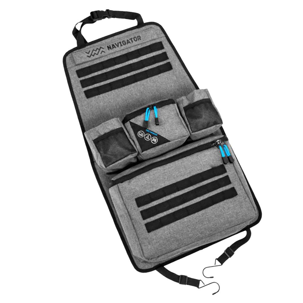 อุปกรณ์เก็บสัมภาระติดหลังเบาะรถ NAVIGATOR สีเทา/ดำ