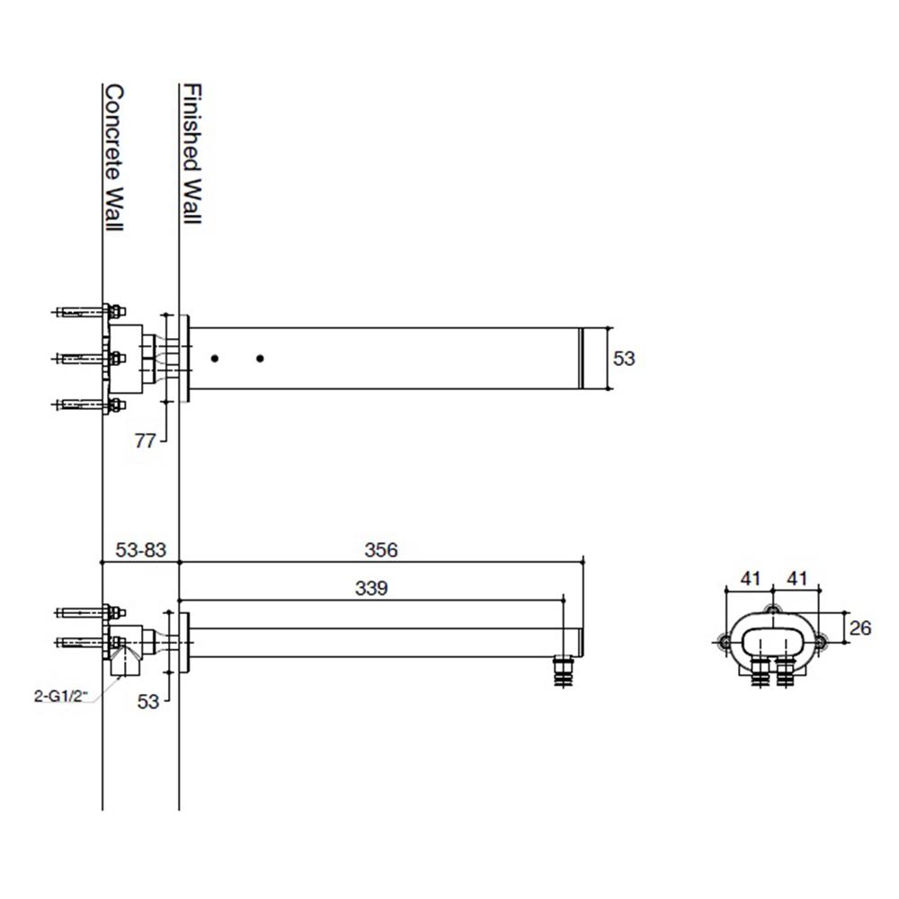 ก้านฝักบัว KOHLER K-26323T-RGD สีโรสโกลด์