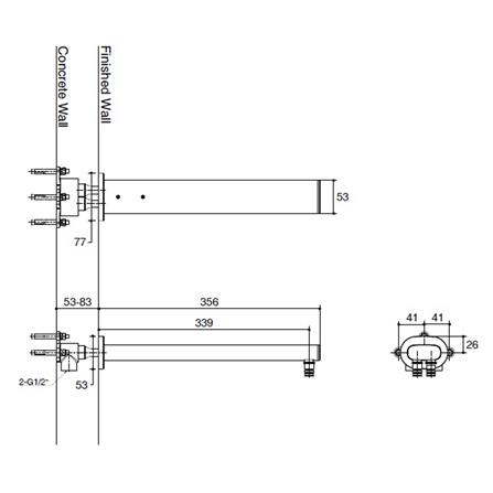 ก้านฝักบัว KOHLER K-26323T-RGD สีโรสโกลด์_1