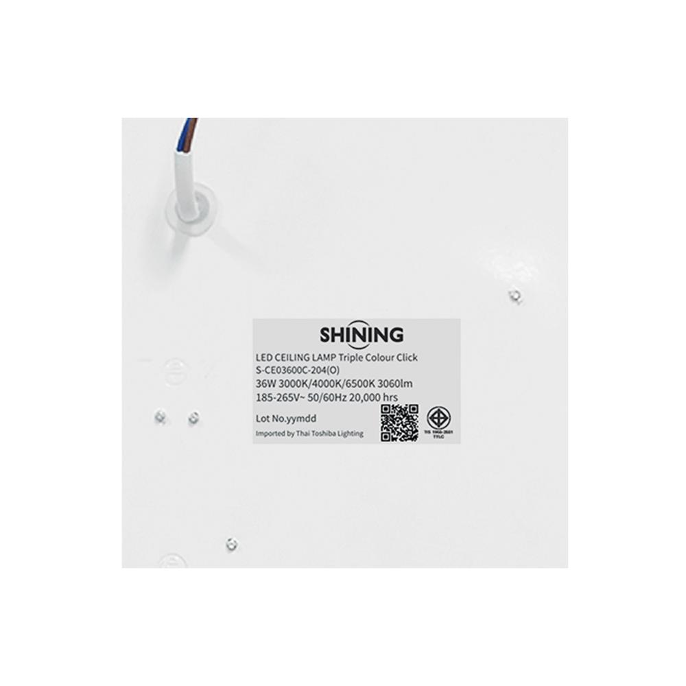 ไฟเพดาน LED SHINING CRYSTAL 15 นิ้ว 36 วัตต์ DAYLIGHT/COOL WHITE/WARM WHITE สีขาว