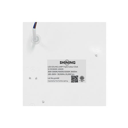 ไฟเพดาน LED SHINING CRYSTAL 15 นิ้ว 36 วัตต์ DAYLIGHT/COOL WHITE/WARM WHITE สีขาว_8