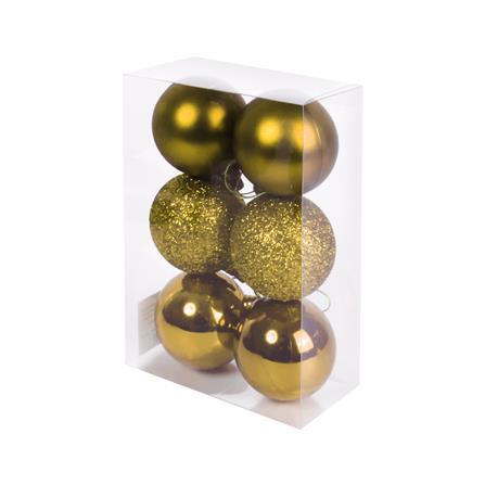 ชุดบอลตกแต่ง SIAMXMAS 6 ซม. สีทอง (แพ็ก 6 ชิ้น)_4