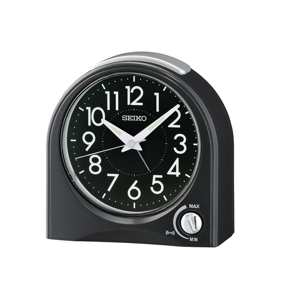 นาฬิกาปลุก SEIKO CLOCKS QHE204K 4.6X4.5 นิ้ว สีดำ