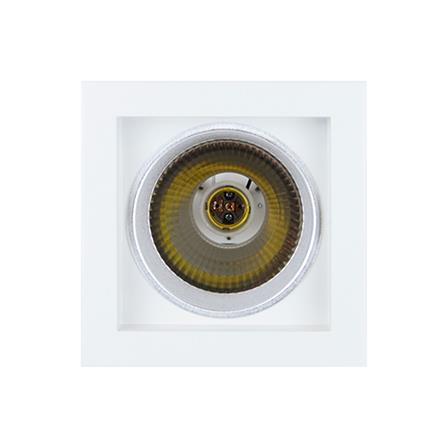 ดาวน์ไลท์ L&E 22-03076 5.3 นิ้ว สีขาว เหลี่ยม_2