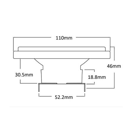 หลอด LED L&E QR111 25D 15 วัตต์ WARM WHITE G53_5