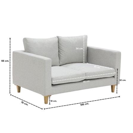 โซฟาสัตว์เลี้ยง 2 ที่นั่ง LOOMS DUNA 19233607 สีครีม_7