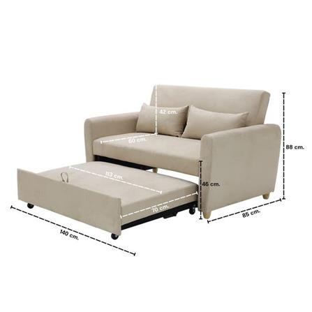 โซฟาเบด LOOMS MILLKY 19224750 สีครีม_9