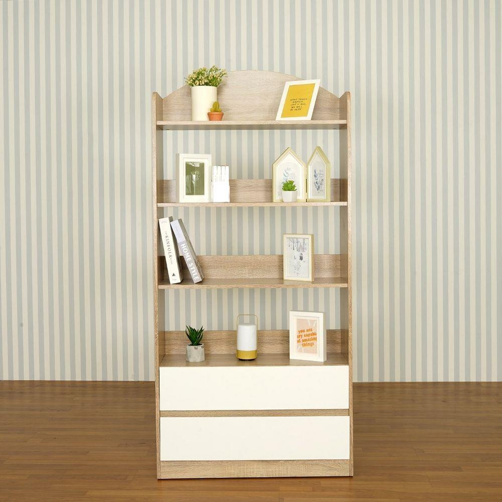 ชั้นวางของหน้าบานผสม LOOMS RABBIE 19216382 80 ซม. สีไม้อ่อน