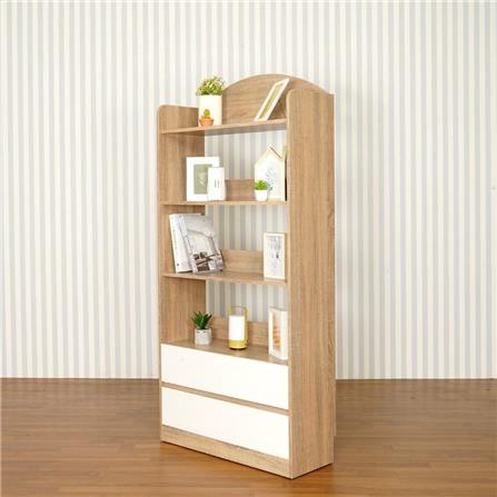 ชั้นวางของหน้าบานผสม LOOMS RABBIE 19216382 80 ซม. สีไม้อ่อน_4