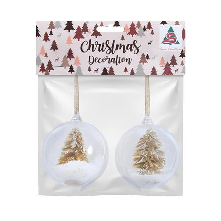 ชุดบอลตกแต่ง SIAMXMAS TREE ON BALL สีทอง (แพ็ก 2 ชิ้น)_2