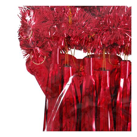 ป้ายตกแต่ง HAPPY NEW YEAR พร้อมพู่ห้อย SIAMXMAS 200x40 ซม. สีแดง_1