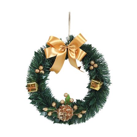 ช่อแขวนตกแต่ง X'MAS SIAMXMAS 12 นิ้ว สีทอง_0