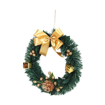 ช่อแขวนตกแต่ง X'MAS SIAMXMAS 12 นิ้ว สีทอง_1