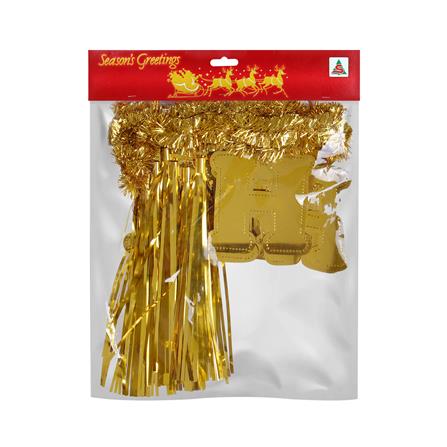 ป้ายตกแต่ง HAPPY NEW YEAR พร้อมพู่ห้อย SIAMXMAS 200x40 ซม. สีทอง_2