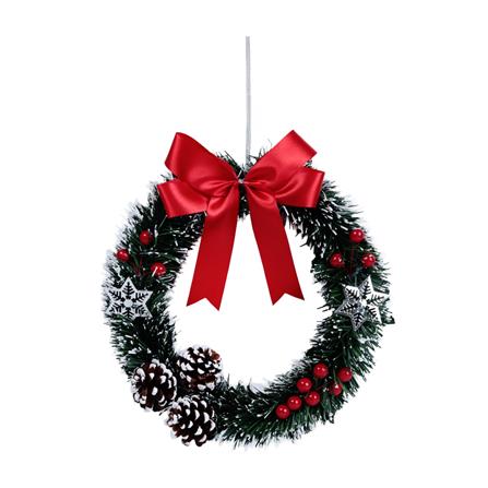 ช่อแขวนตกแต่ง X'MAS SIAMXMAS 12 นิ้ว สีแดง_0