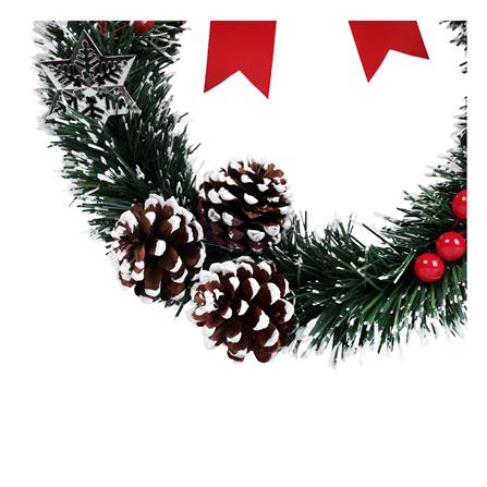 ช่อแขวนตกแต่ง X'MAS SIAMXMAS 12 นิ้ว สีแดง_2