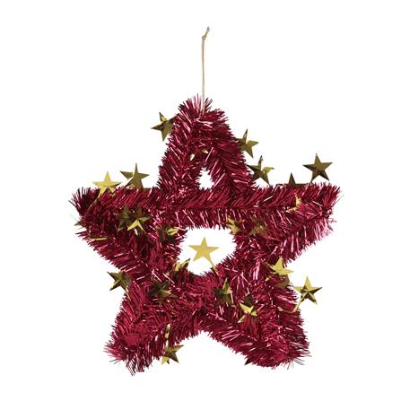 ช่อแขวนตกแต่ง STAR SIAMXMAS 12 นิ้ว สีแดง_0