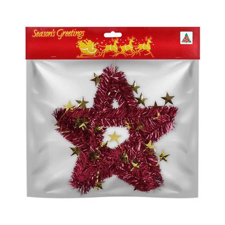 ช่อแขวนตกแต่ง STAR SIAMXMAS 12 นิ้ว สีแดง_2