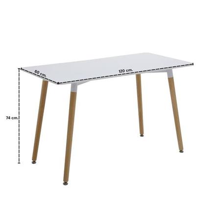 โต๊ะอาหาร LOOMS JOVIE 19225285 120 ซม. สีขาว_4