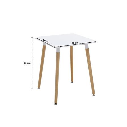 โต๊ะอาหาร LOOMS JOVIE 19225283 60 ซม. สีขาว_5