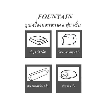 ชุดผ้าปูที่นอน 6 ฟุต 6 ชิ้น FOUNTAIN MICKEY MOUSE 70209FTC152_4