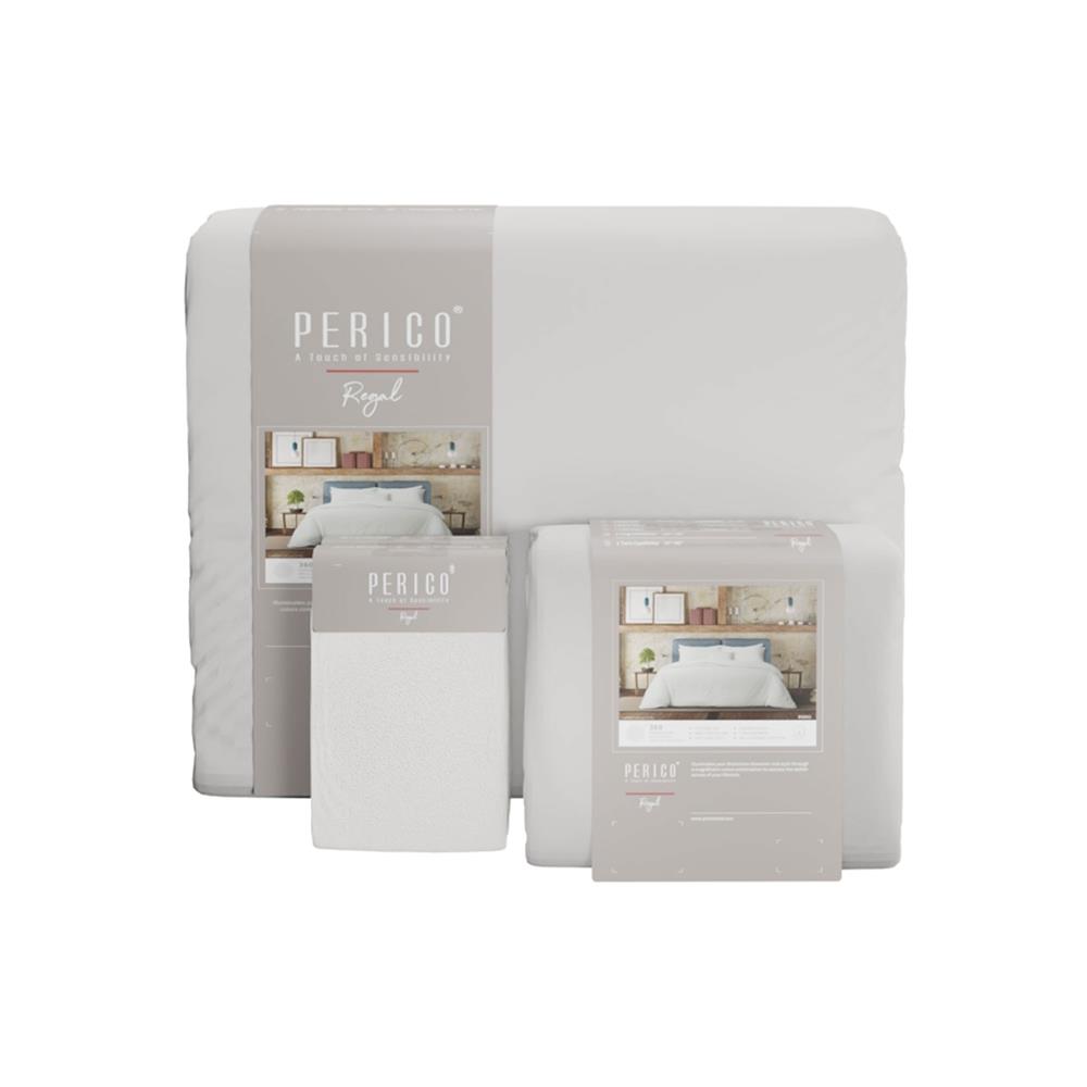 ชุดผ้าปูที่นอน 5 ฟุต 6 ชิ้น PERICO REGAL SOLID RS093