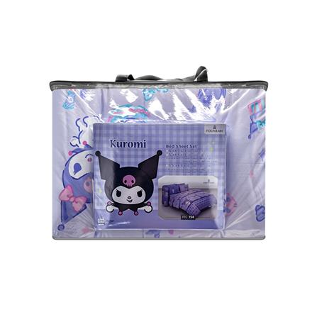 ชุดผ้าปูที่นอน 6 ฟุต 6 ชิ้น FOUNTAIN KUROMI 70209FTC154_3