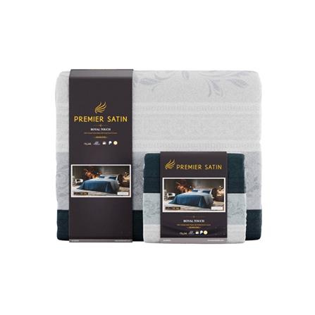 ชุดผ้าปูที่นอน 3.5 ฟุต 4 ชิ้น PREMIER SATIN ROYAL TOUCH PRINT PC144_4