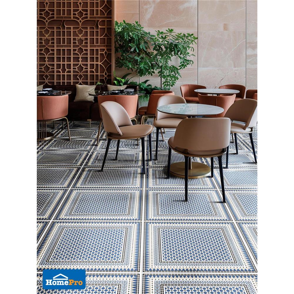 กระเบื้องพื้นพอร์ซเลน 60x60 ซม. SCG IMPORT เมซ กลามัว น้ำเงิน PM 1.44 ตร.ม.