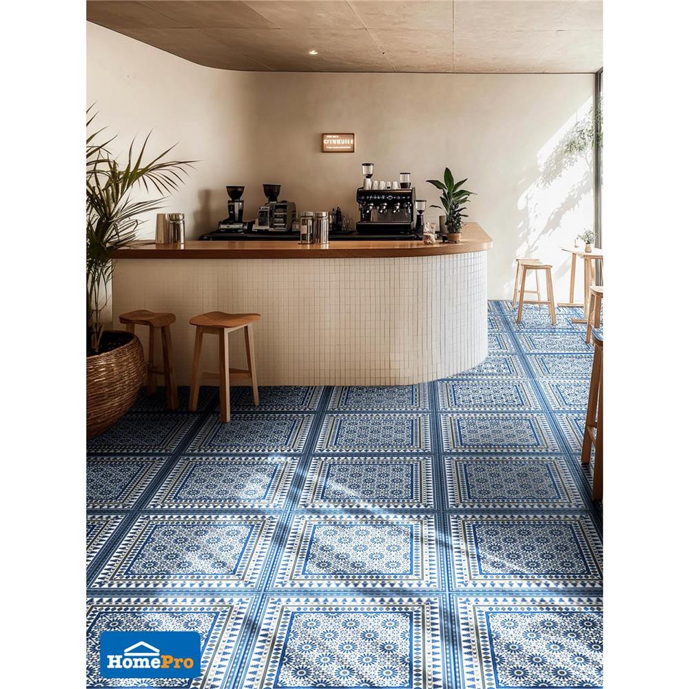 กระเบื้องพื้นพอร์ซเลน 60x60 ซม. SCG IMPORT อินดิโก้ กลามัว น้ำเงิน PM 1.44 ตร.ม.