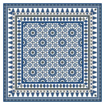 กระเบื้องพื้นพอร์ซเลน 60x60 ซม. SCG IMPORT อินดิโก้ กลามัว น้ำเงิน PM 1.44 ตร.ม._0