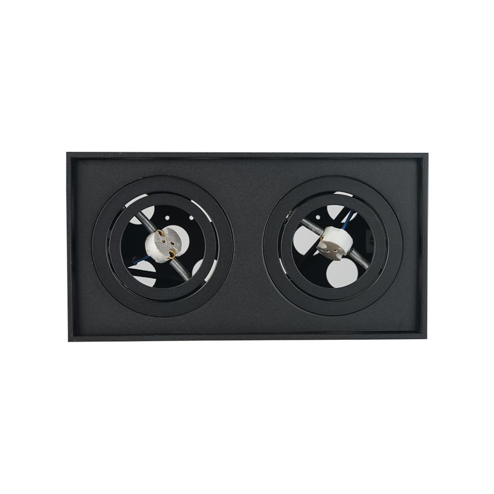 ดาวน์ไลท์ L&E 24-04852 7 นิ้ว สีดำ เหลี่ยม