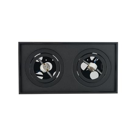 ดาวน์ไลท์ L&E 24-04852 7 นิ้ว สีดำ เหลี่ยม_1