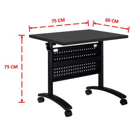 โต๊ะทำงาน OFFICEINTREND ZENITH 75 ซม. สีดำ_1