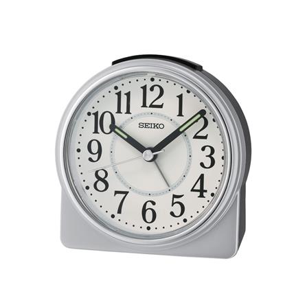 นาฬิกาปลุก SEIKO CLOCKS QHE198S 3.8X4.4 นิ้ว สีเงิน_0