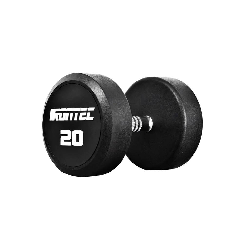 ดัมเบลทรงกลมหุ้มยาง IRONTEC 20 กก.