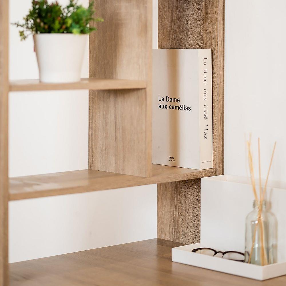 โต๊ะทำงาน LOOMS GRANT 19215126 120 ซม. สีไม้อ่อน/ขาว