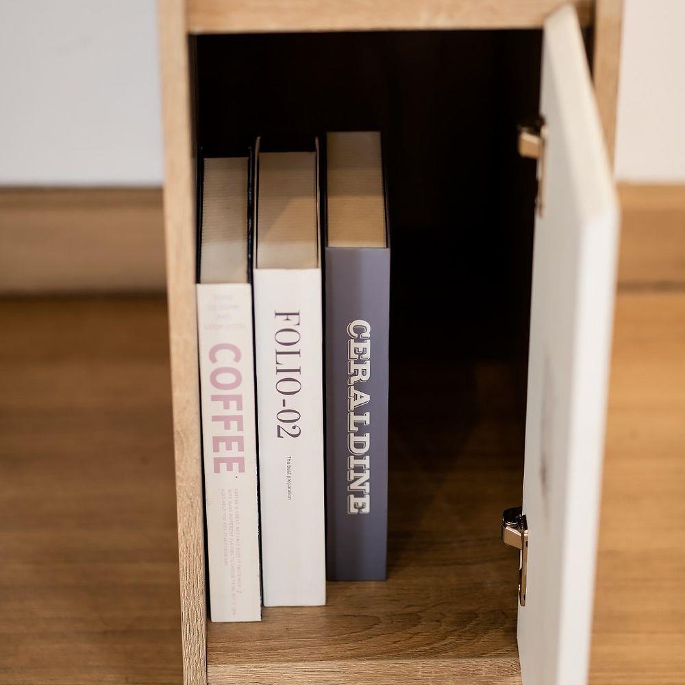 โต๊ะทำงาน LOOMS GRANT 19215126 120 ซม. สีไม้อ่อน/ขาว