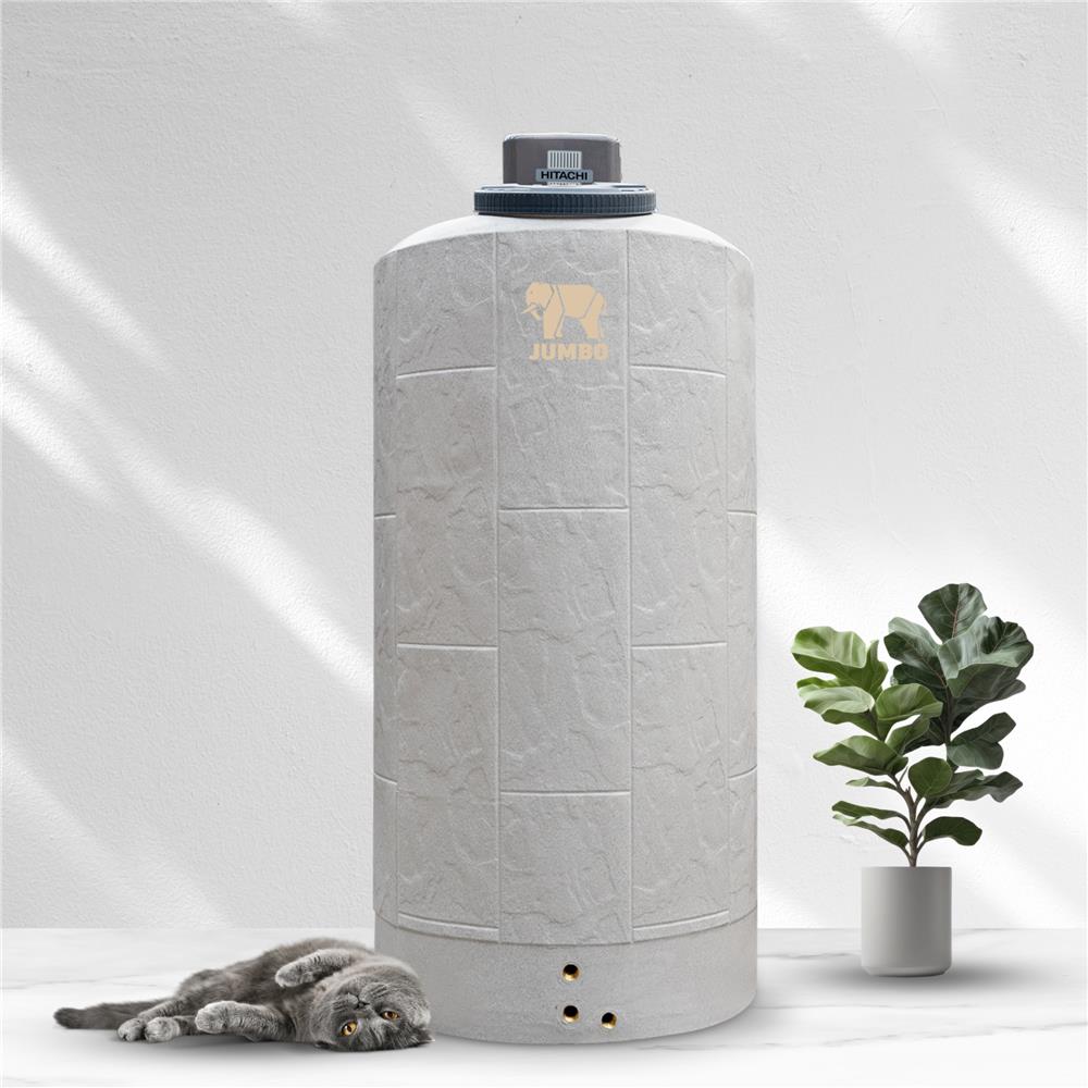 ถังเก็บน้ำ JUMBO NARA 700 ลิตร สีเทา+ปั๊มน้ำ HITACHI WMP150XX