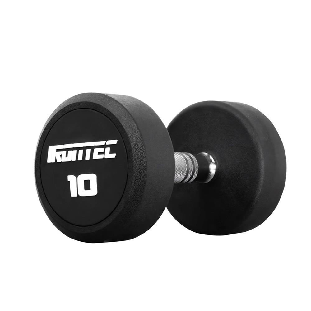 ดัมเบลทรงกลมหุ้มยาง IRONTEC 10 กก.