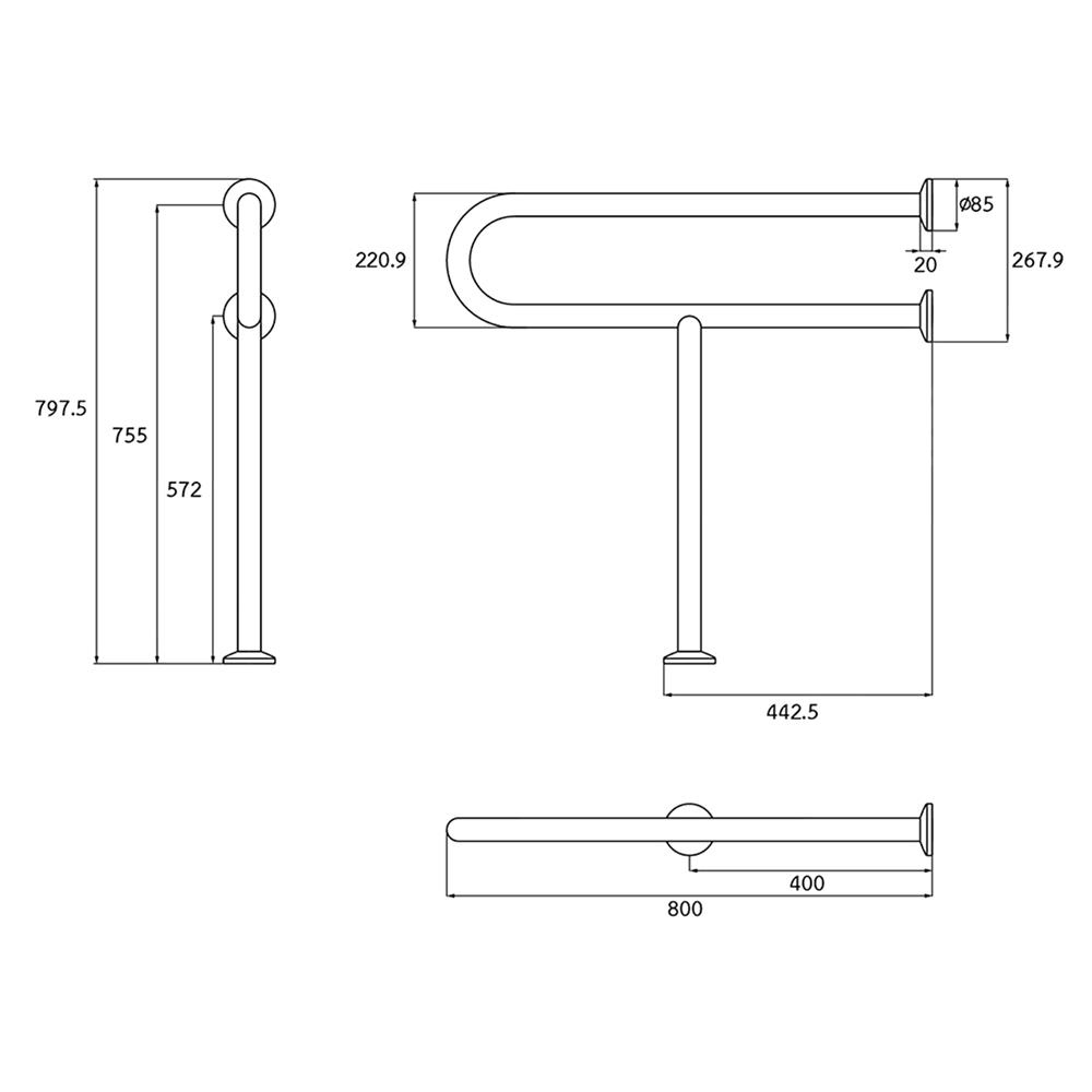 ราวมือจับกันลื่น WS HR-6600-3L