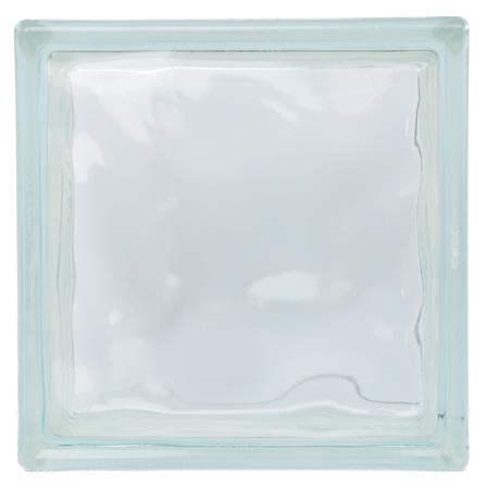 อิฐแก้ว 19x19x8 ซม. ช้างแก้ว แก้วนภาใส สีใส_0