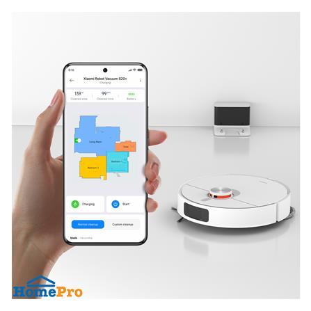 เครื่องดูดฝุ่นหุ่นยนต์ XIAOMI S20+ สีขาว_7