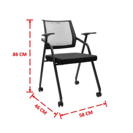 เก้าอี้สำนักงาน OFFICEINTREND PRO LECTURE-TABLET สีดำ_2