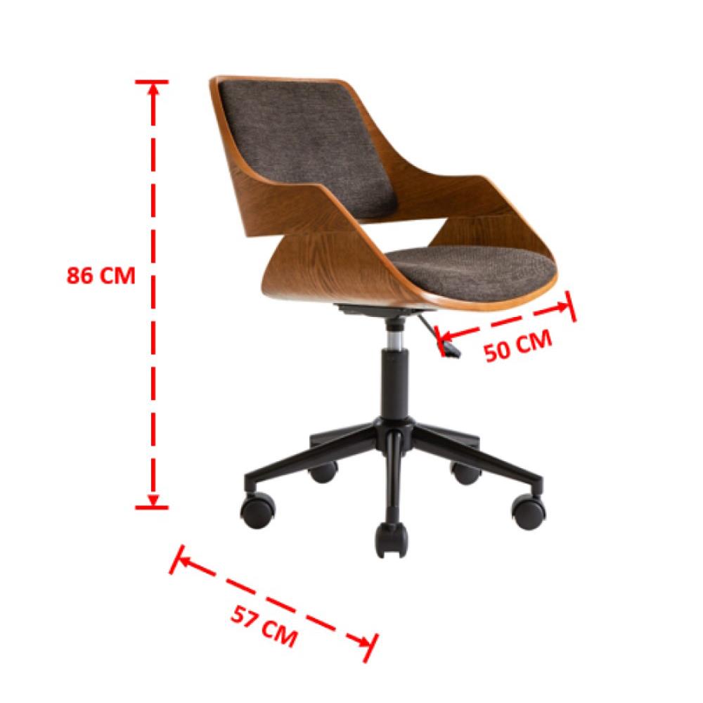 เก้าอี้สำนักงาน FURINTREND BREGO สีเทา