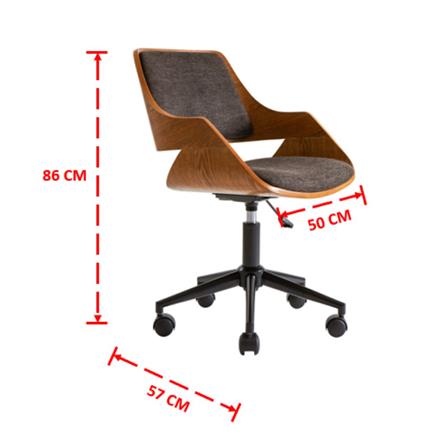 เก้าอี้สำนักงาน FURINTREND BREGO สีเทา_4