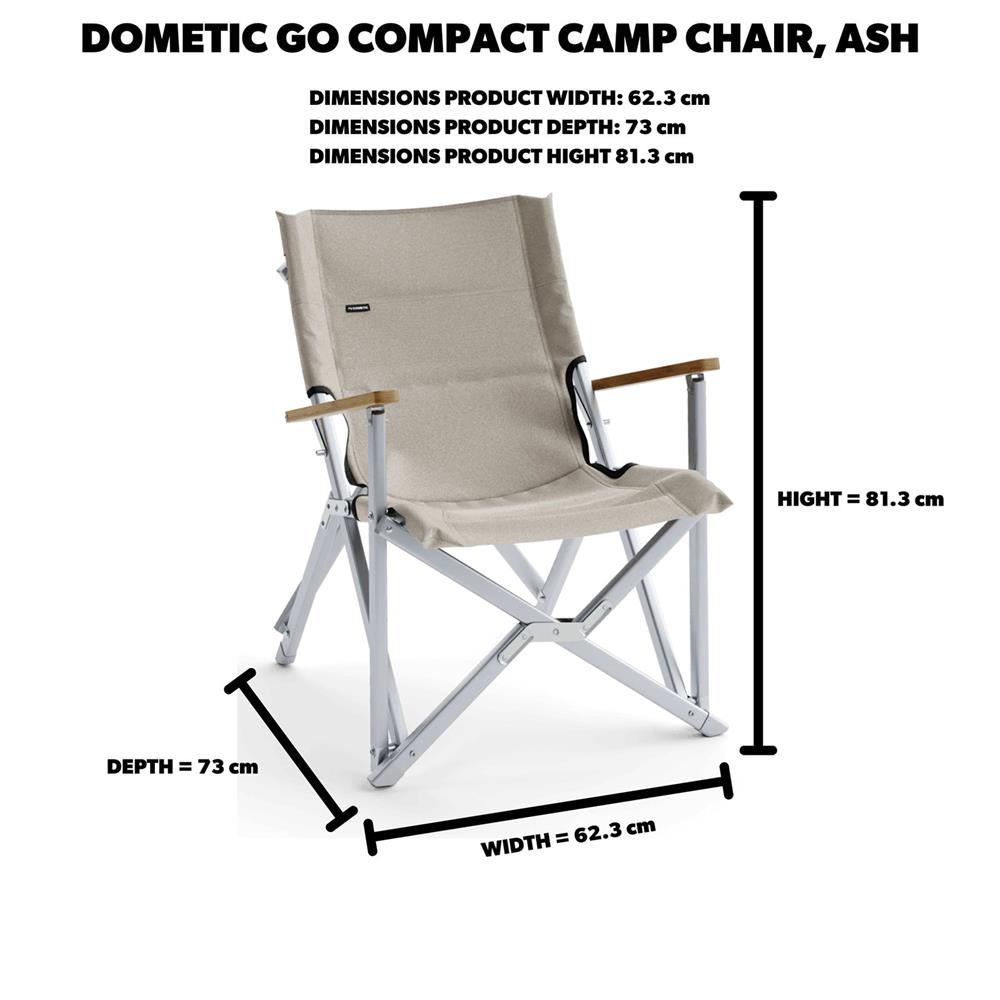เก้าอี้สนาม DOMETIC GO CAMPACT CAMP สีครีม